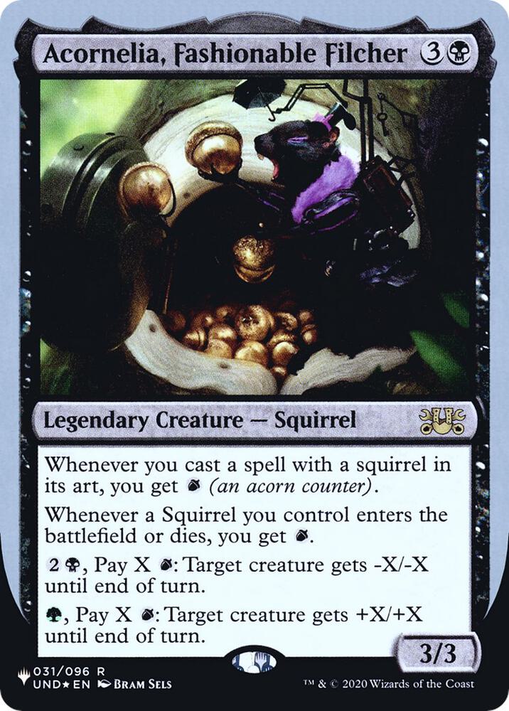 Acornelia, Fashionable Filcher [The List Reprints] 031/096