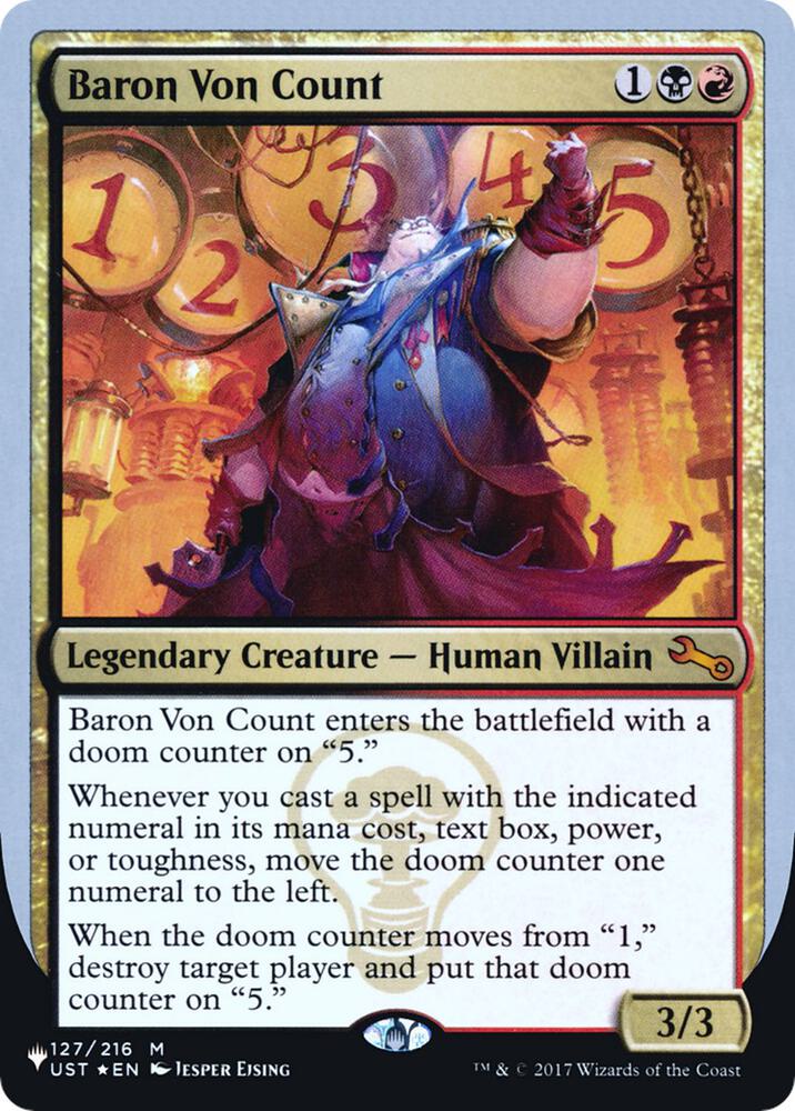 Baron Von Count [The List Reprints] 127/216