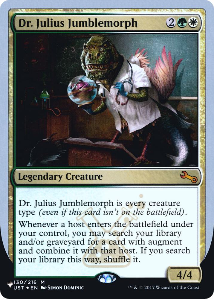 Dr. Julius Jumblemorph [The List Reprints] 130/216