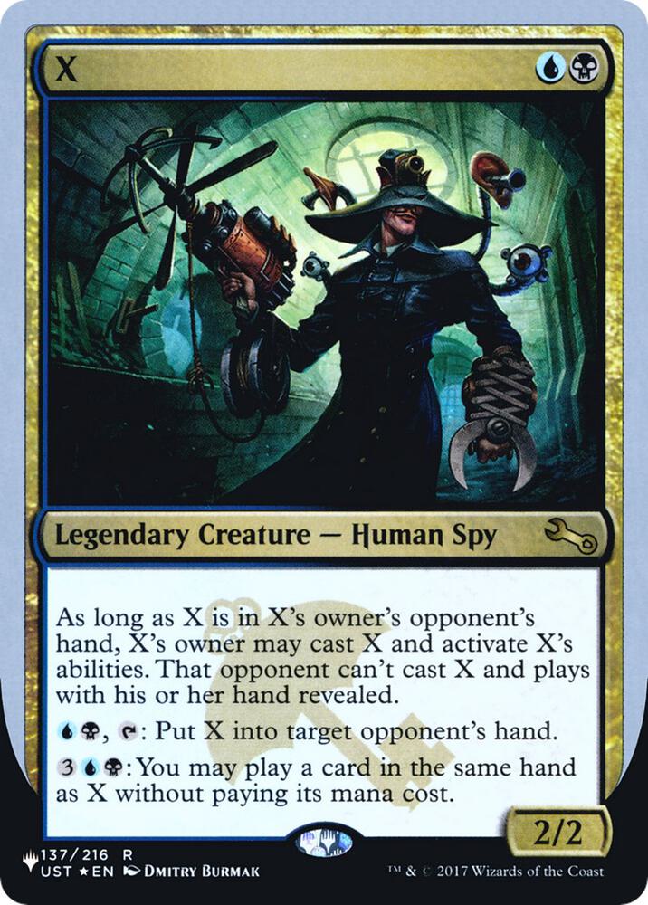 X [The List Reprints] 137/216