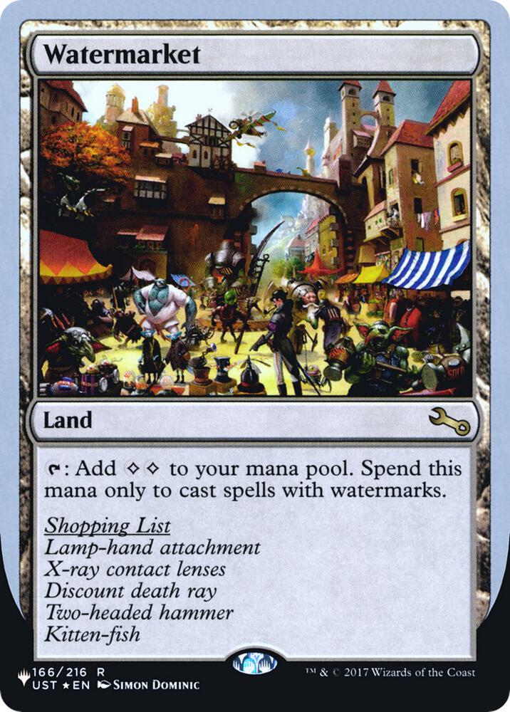 Watermarket [The List Reprints] 166/216