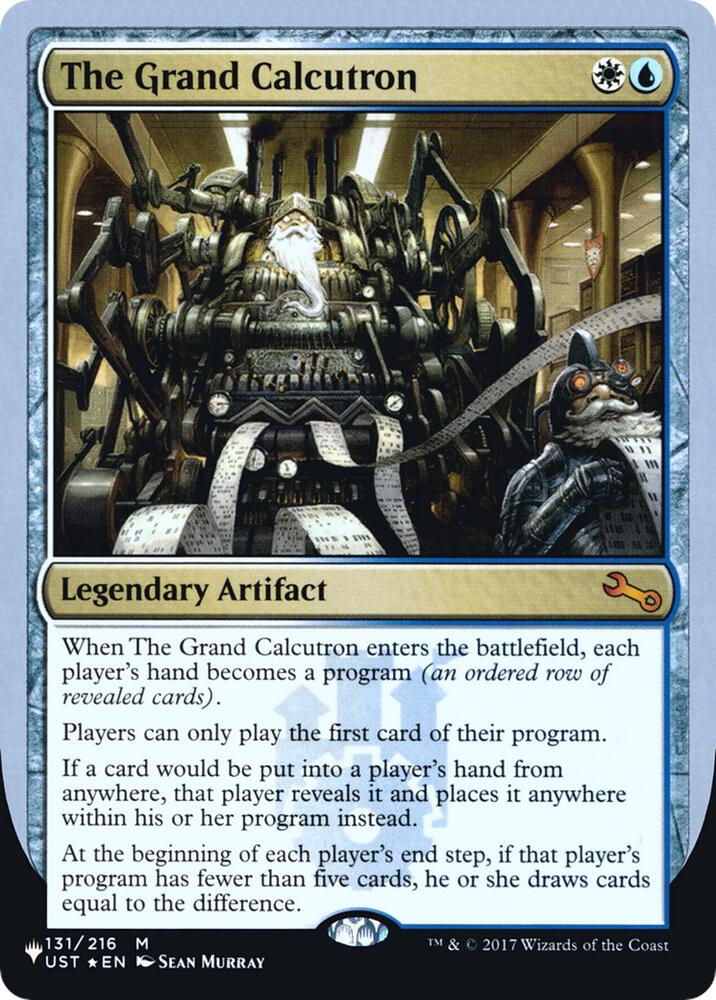 The Grand Calcutron [The List Reprints] 131/216