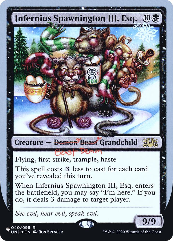 Infernius Spawnington III, Esq. [The List Reprints] 040/096