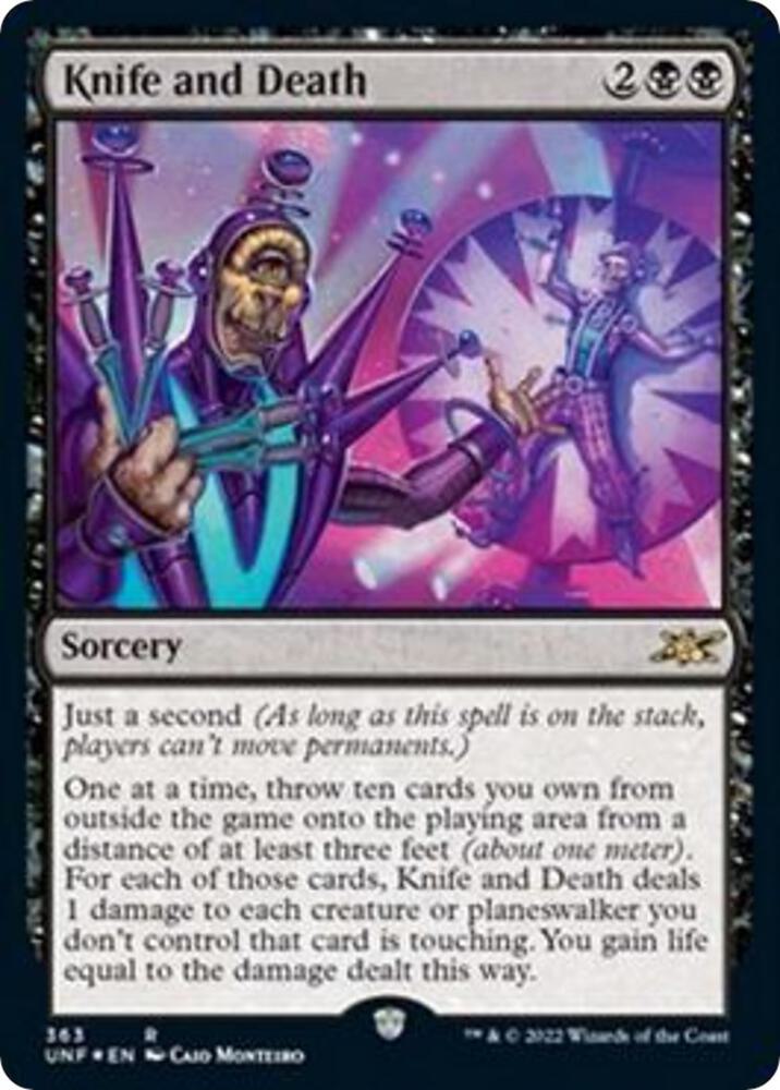 Knife and Death (Galaxy Foil) [Unfinity] 363