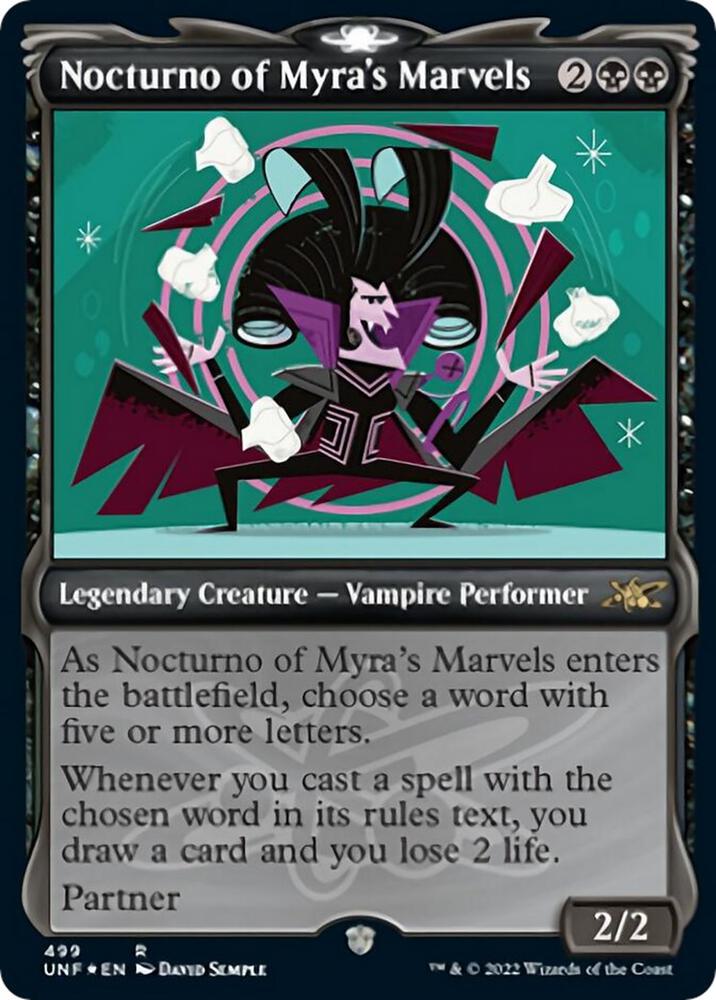 Nocturno of Myra's Marvels (Showcase) (Galaxy Foil) [Unfinity] 499