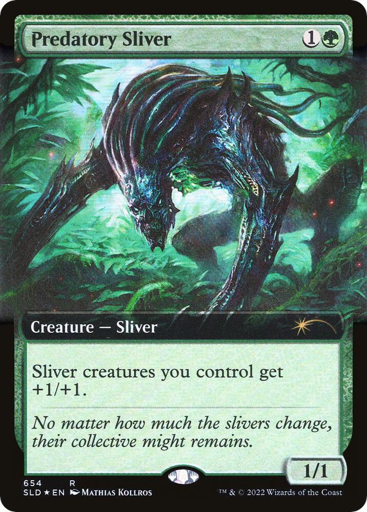 Predatory Sliver (Extended Art) [Secret Lair Drop Series] 654