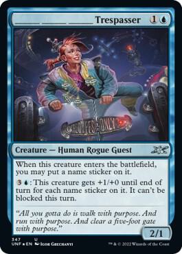 _______ _______ _______ Trespasser (Galaxy Foil) [Unfinity] 347