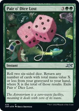 Pair o' Dice Lost (Galaxy Foil) [Unfinity] 435