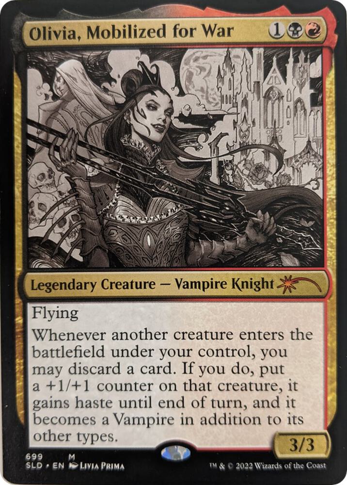 Olivia, Mobilized for War (Sketch Showcase) [Secret Lair Drop Series] 699