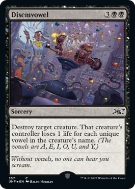 Disemvowel (Galaxy Foil) [Unfinity] 357