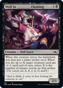 Wolf in _______ Clothing (Galaxy Foil) [Unfinity] 381