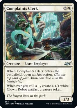 Complaints Clerk (Galaxy Foil) [Unfinity] 293