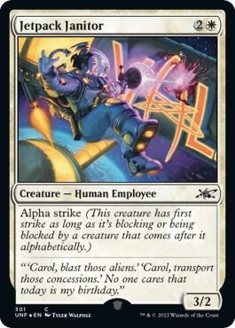 Jetpack Janitor (Galaxy Foil) [Unfinity] 301