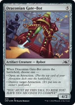 Draconian Gate-Bot (Galaxy Foil) [Unfinity] 474