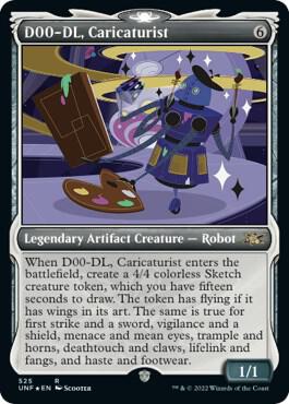 D00-DL, Caricaturist (Showcase) (Galaxy Foil) [Unfinity] 525