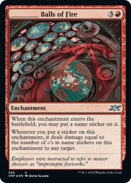 _____ Balls of Fire (Galaxy Foil) [Unfinity] 386