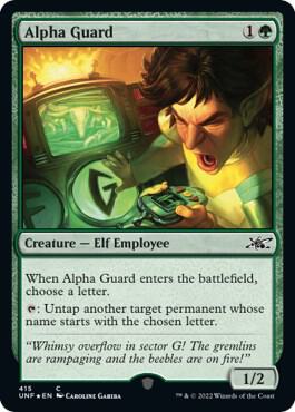 Alpha Guard (Galaxy Foil) [Unfinity] 415