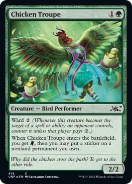 Chicken Troupe (Galaxy Foil) [Unfinity] 419