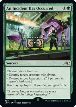 An Incident Has Occurred (Galaxy Foil) [Unfinity] 429