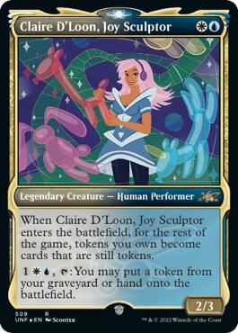 Claire D'Loon, Joy Sculptor (Showcase) (Galaxy Foil) [Unfinity] 509
