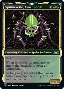 Spinnerette, Arachnobat (Showcase) (Galaxy Foil) [Unfinity] 522