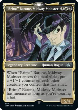 "Brims" Barone, Midway Mobster (Showcase) (Galaxy Foil) [Unfinity] 507