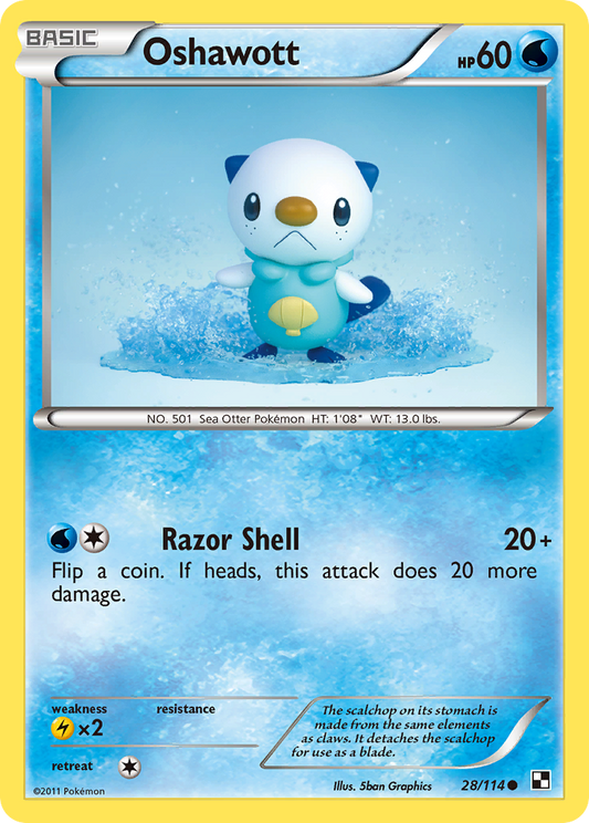 Oshawott - 28/114 Black & White