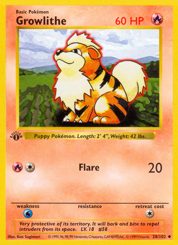 Growlithe - 28/102 Base