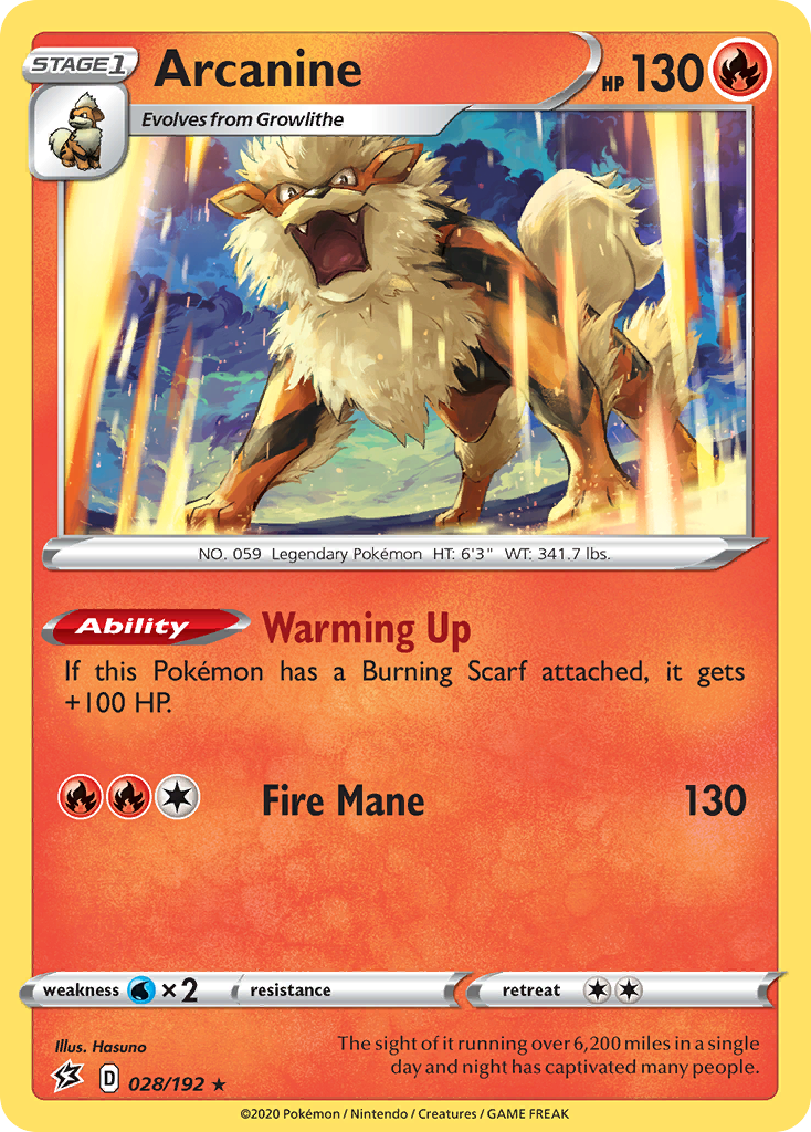 Arcanine - 28/192 Rebel Clash