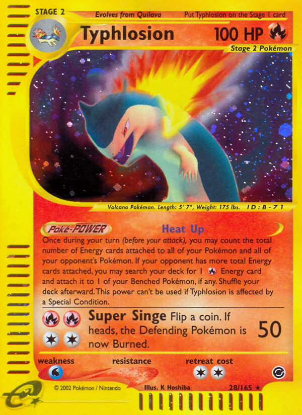 Typhlosion - 28/165 Expedition Base Set