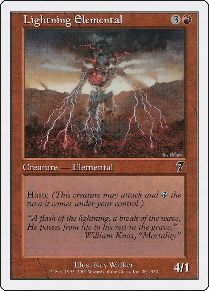 Lightning Elemental [7th Edition] 201