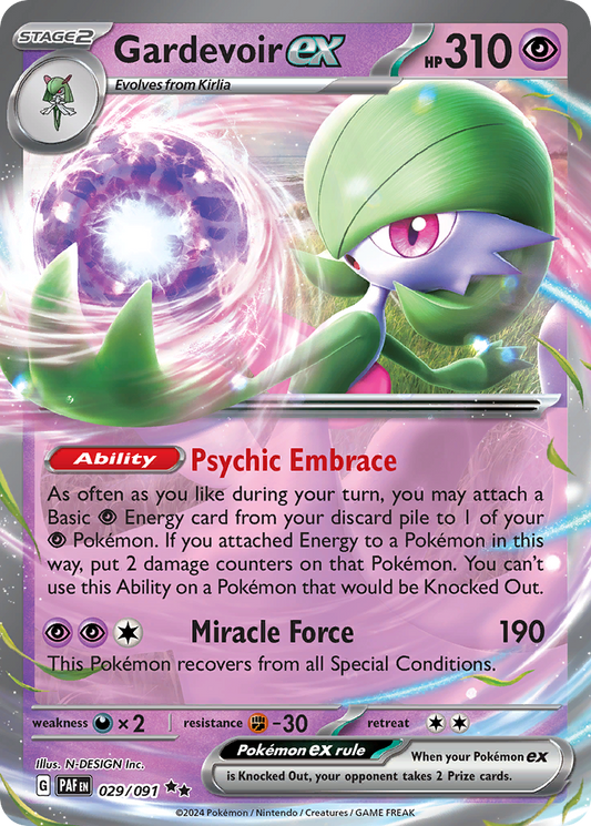 Gardevoir ex - 29/91 Paldean Fates