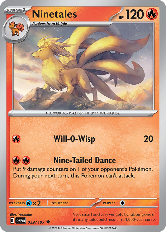 Ninetales - 29/197 Obsidian Flames