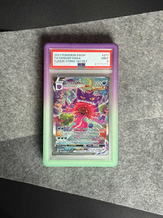 Radiant Galaxy Guard For PSA Slabs Green/Purple Pluto Trading