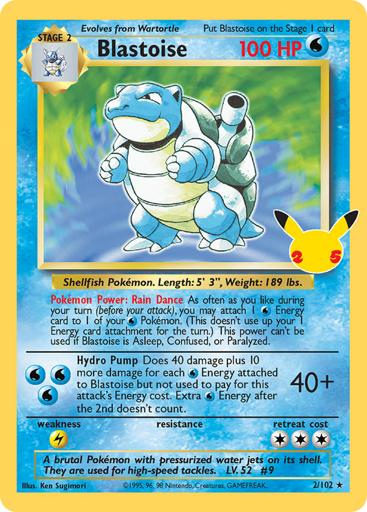 Blastoise - 2/25 Celebrations: Classic Collection