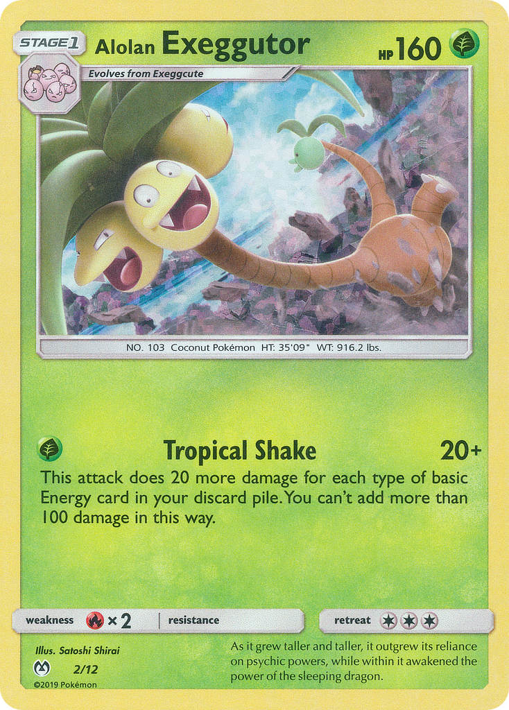 Alolan Exeggutor - 2/12 McDonald's Collection 2019