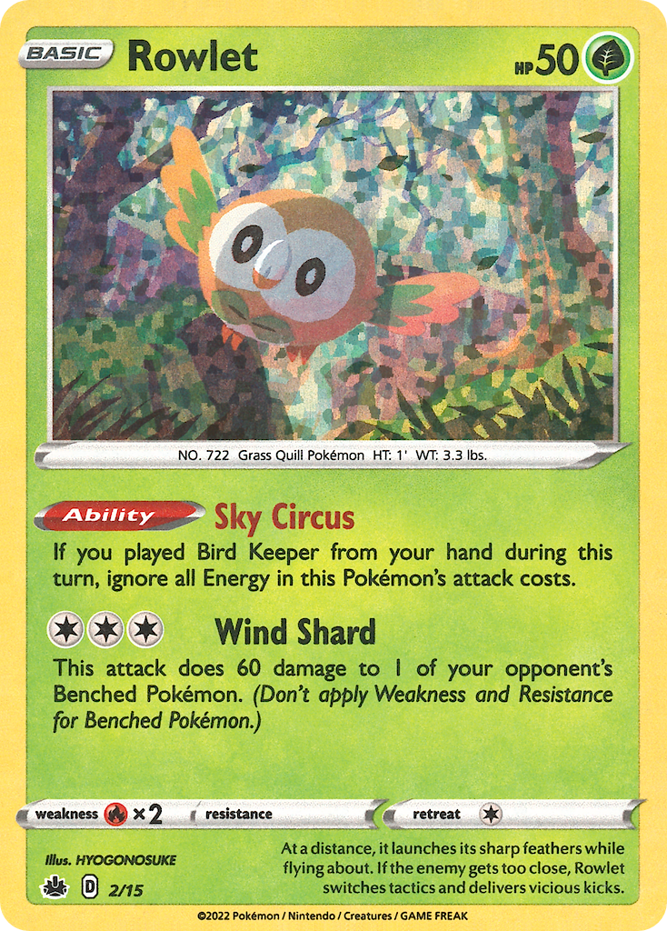 Rowlet - 2/15 McDonald's Collection 2022