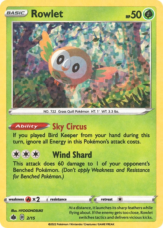 Rowlet - 2/15 McDonald's Collection 2022