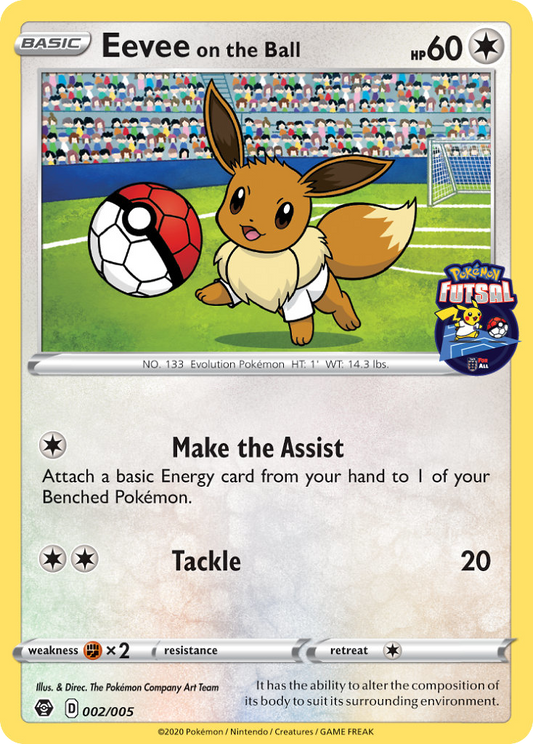 Eevee on the Ball - 2/5 Pokémon Futsal Collection