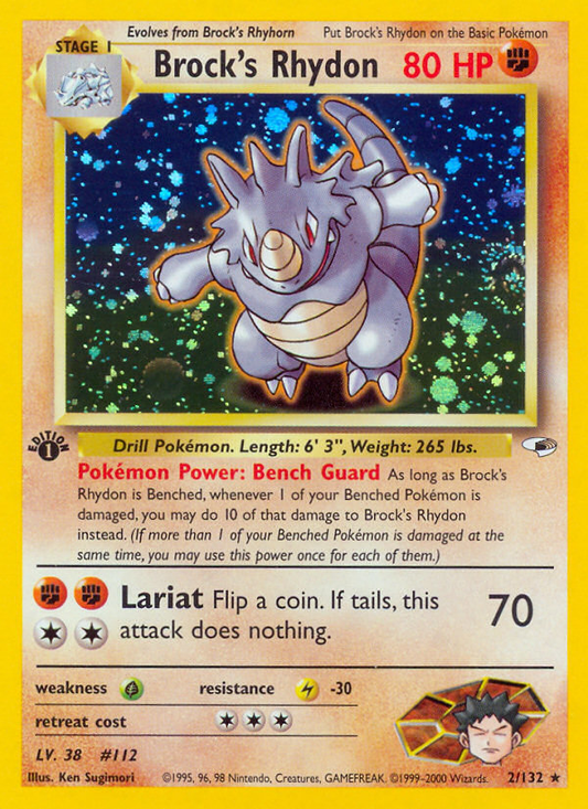 Brock's Rhydon - 2/132 Gym Heroes