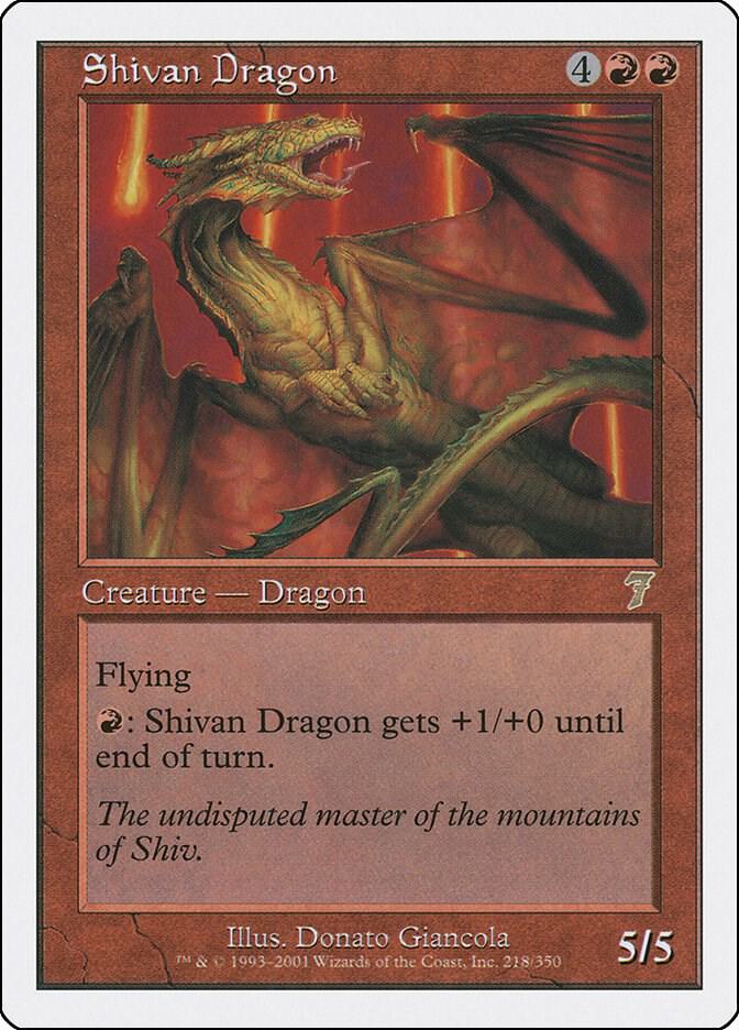 Shivan Dragon [7th Edition] 218