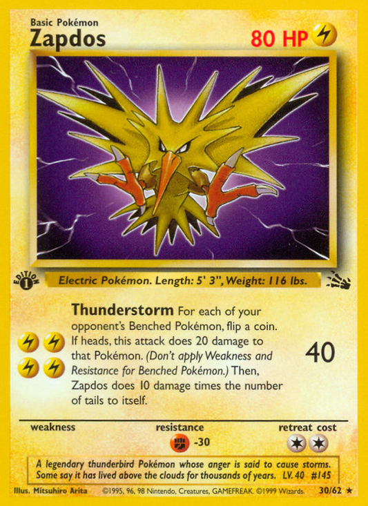 Zapdos - 30/62 Fossil