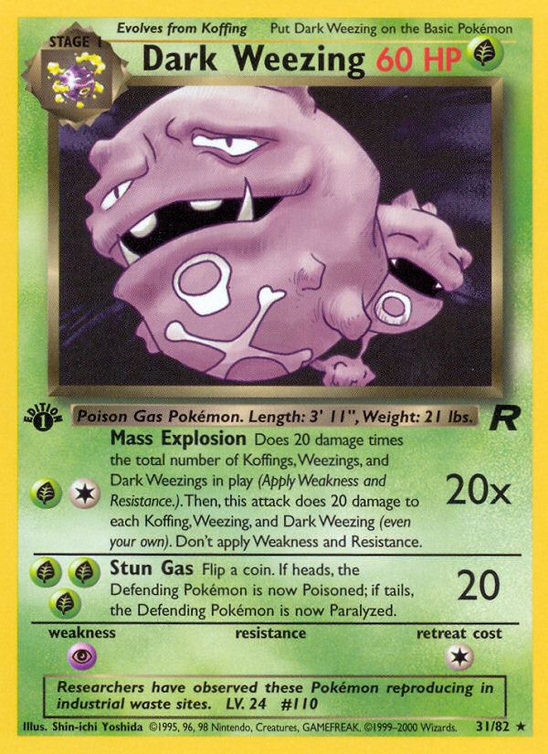 Dark Weezing - 31/82 Team Rocket