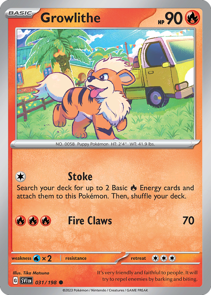 Growlithe - 31/198 Scarlet & Violet