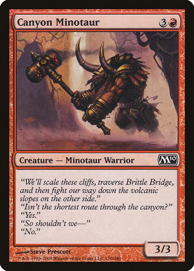 Canyon Minotaur [Magic 2010 (M10)] 130