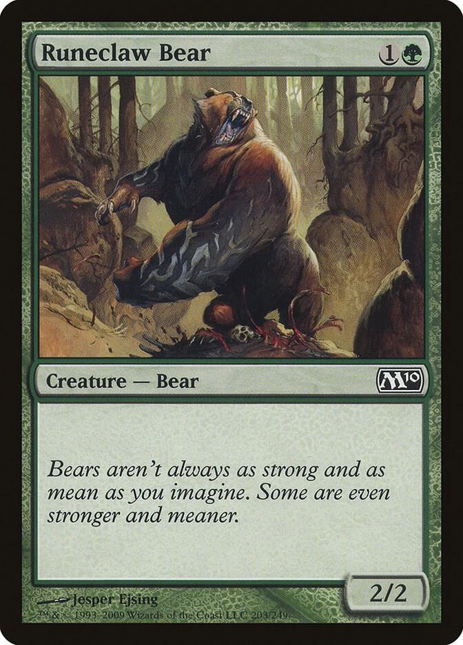 Runeclaw Bear [Magic 2010 (M10)] 203