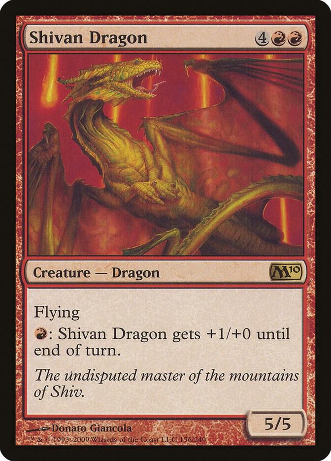 Shivan Dragon [Magic 2010 (M10)] 156