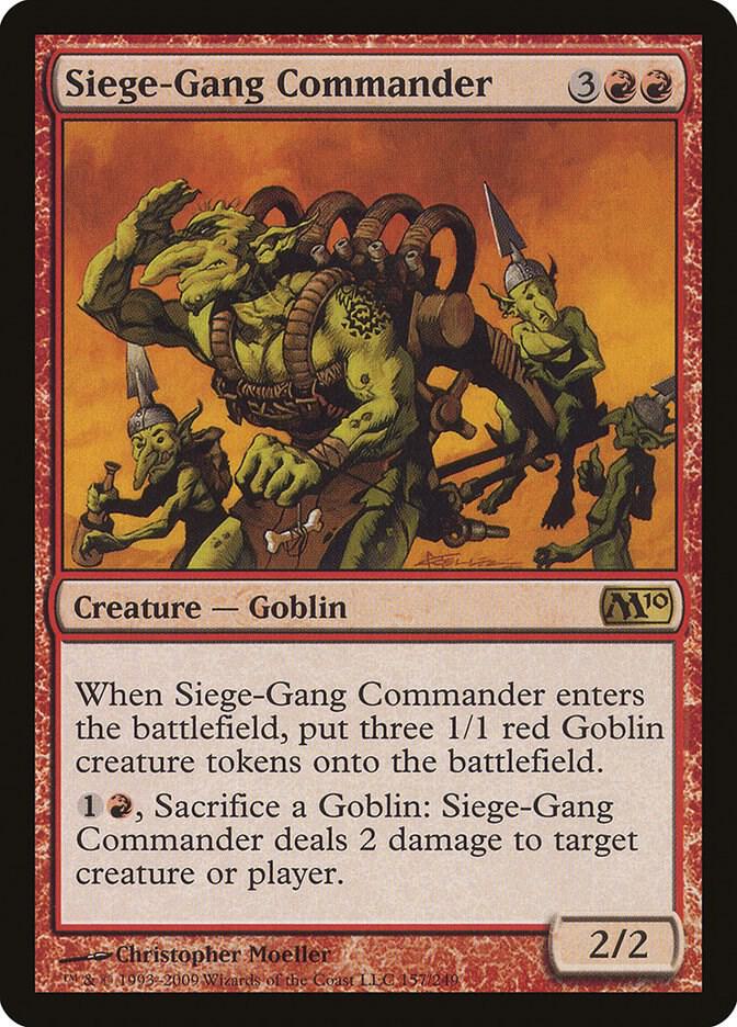 Siege-Gang Commander [Magic 2010 (M10)] 157