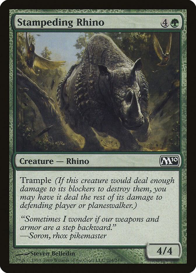 Stampeding Rhino [Magic 2010 (M10)] 204
