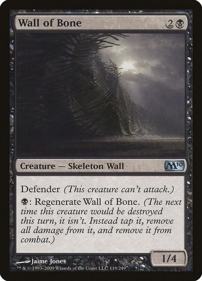 Wall of Bone [Magic 2010 (M10)] 119